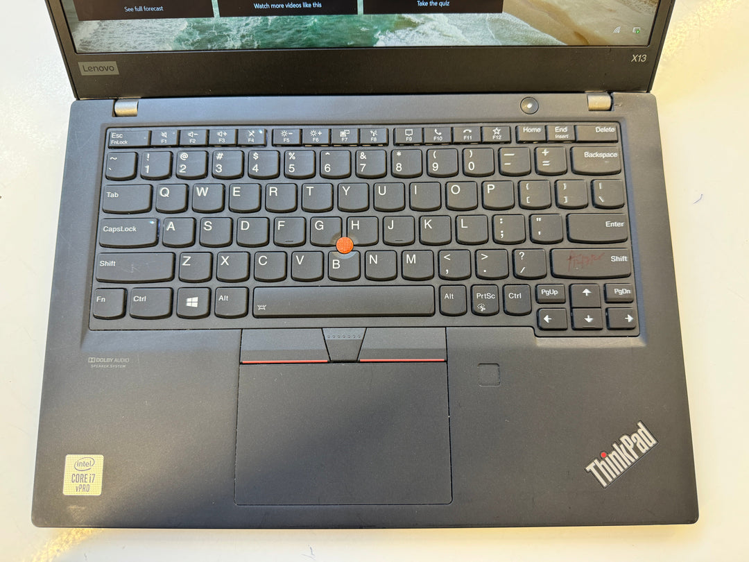 Lenovo Thinkpad X13 Core i7/10th/16gb RAM/256SSD
